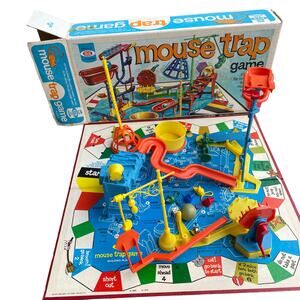 Vintage Mouse Trap Game 1975 Ideal Missing Instructions 99% Complete w/ Box